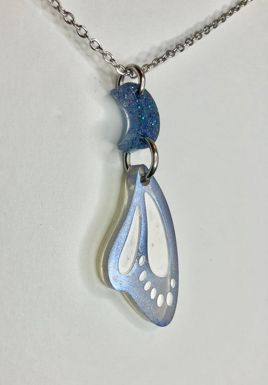 Resin Butterfly & Moth Wing Jewelry: Earrings & Necklaces