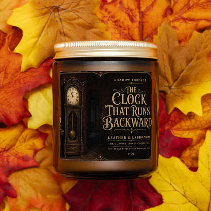 Clock That Runs Backward Candle 9oz
