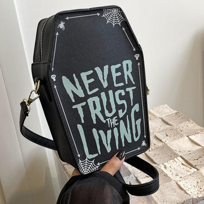 Never Trust the Living – Graffiti Mini Bag - Shadow Threadz Crypt