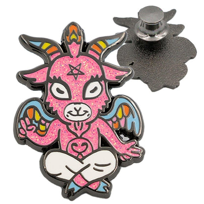 Cute and Baby Baphomet Socks and Pins Gift Pack