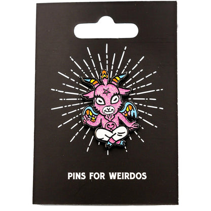 Cute and Baby Baphomet Socks and Pins Gift Pack