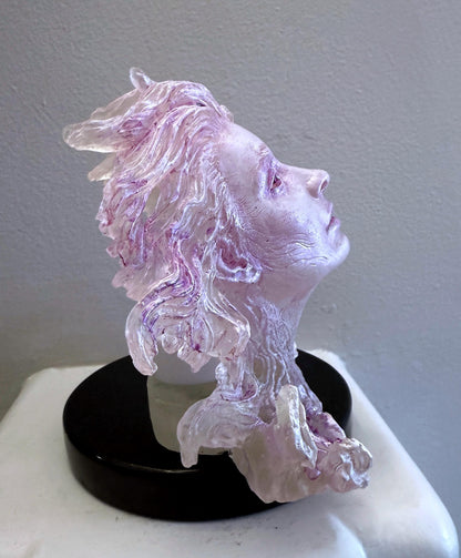 Spirit Summoning Sculpture, with LED Tea Light, Hand Painted Resin Statue