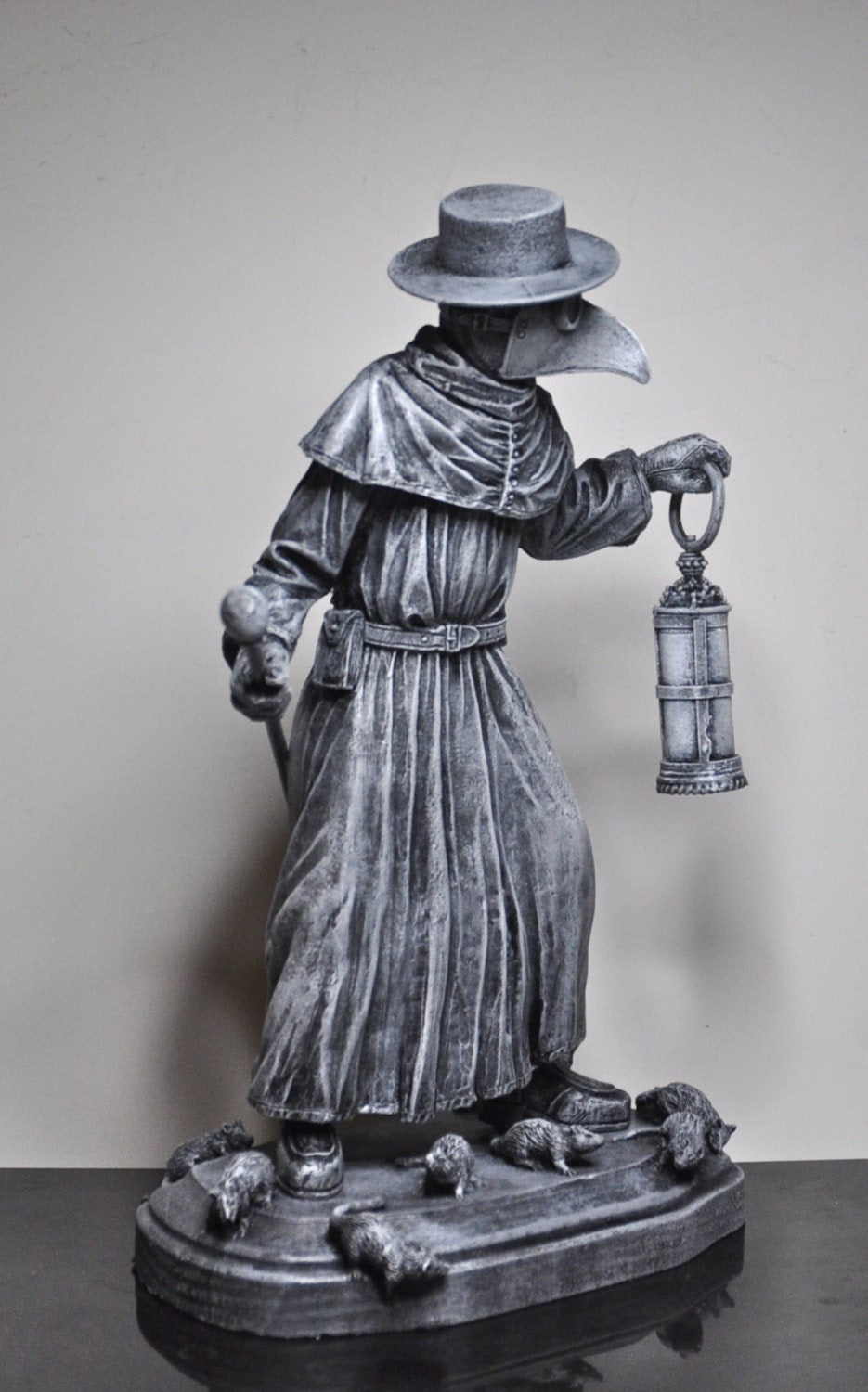 Plague Doctor, Hand Painted Resin Sculpture | Gothic Medieval