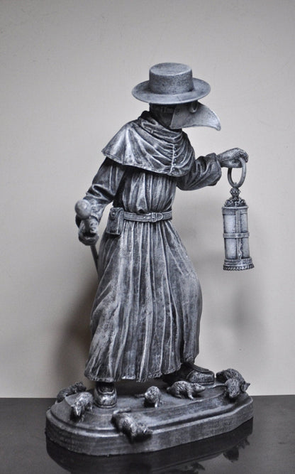 Plague Doctor, Hand Painted Resin Sculpture | Gothic Medieval