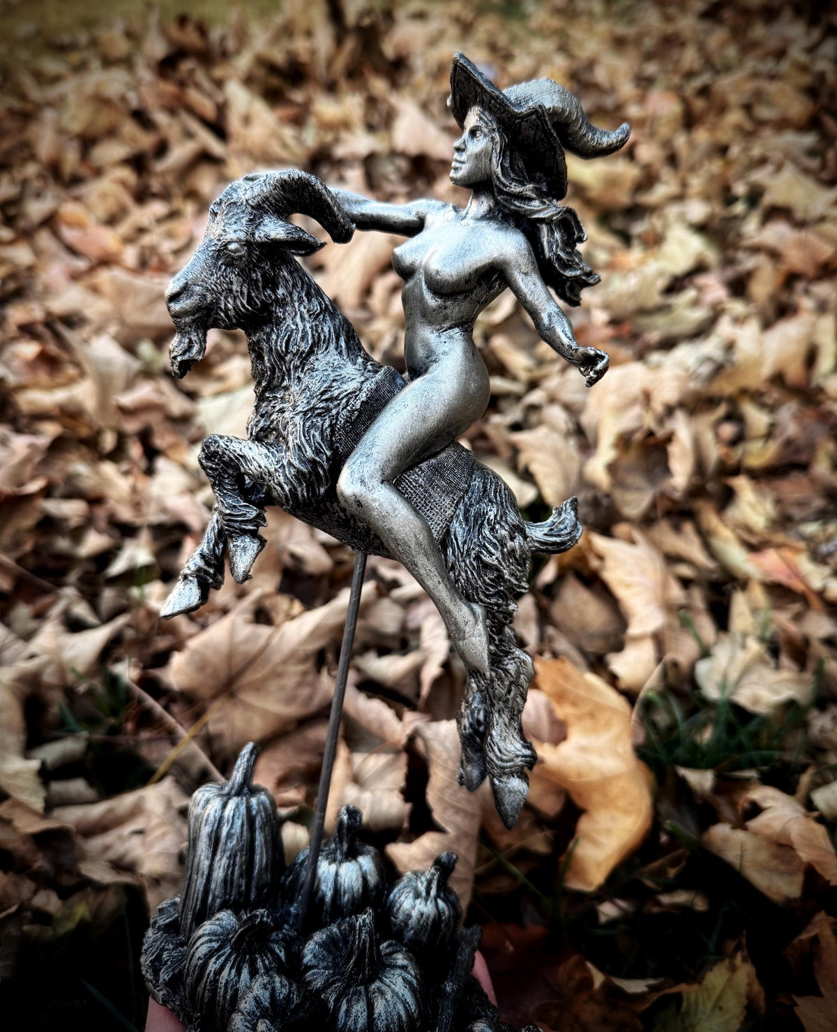 Witch’s Sabbath Goat Rider Statue