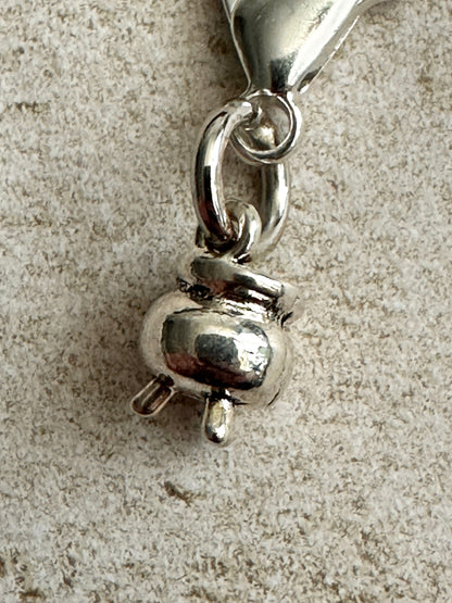 Mini Cauldron Keychain Charm – Witchy Zipper Pull Bag Charm