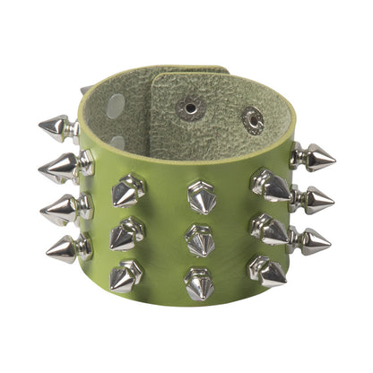 Deathspike Cuff Leather Bracelet - Shadow Threadz Crypt