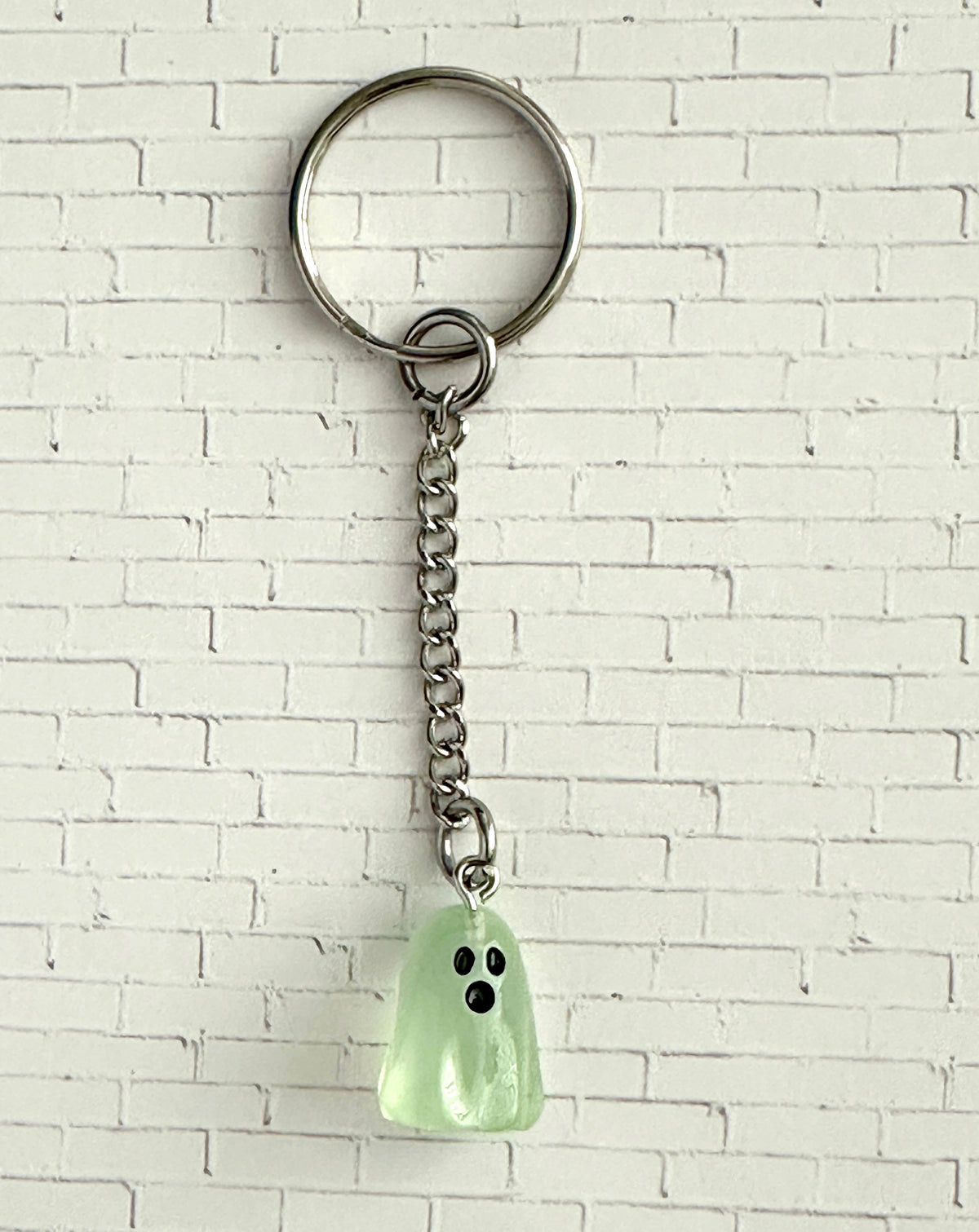 Glow in the Dark Ghost Zipper Pull/Bag Charm/Keychain for Halloween and Horror Fans