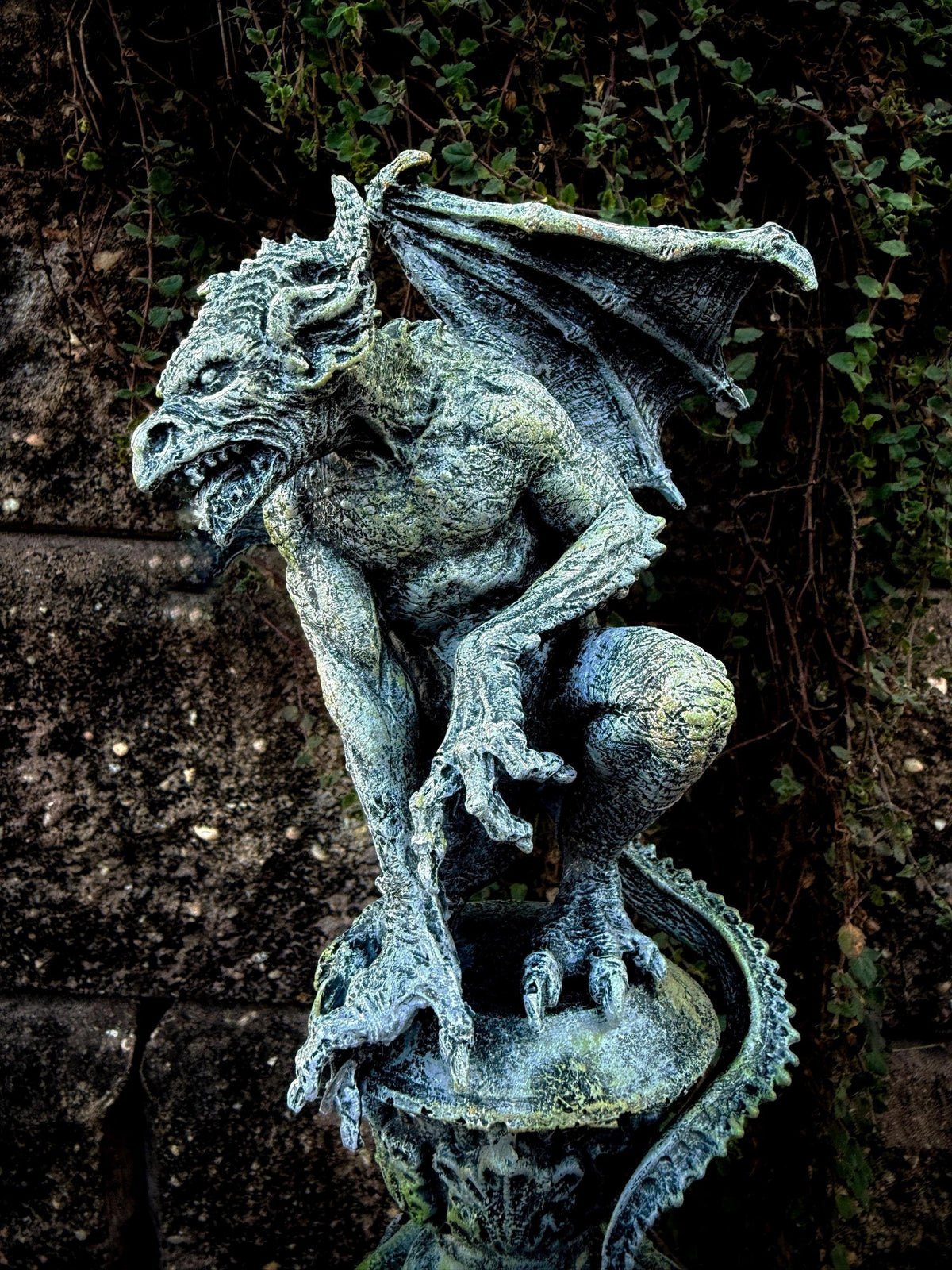 Gargoyle Statue, Hand Painted Resin | Legendary Medieval