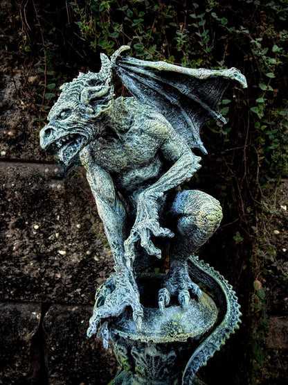 Gargoyle Statue, Hand Painted Resin | Legendary Medieval
