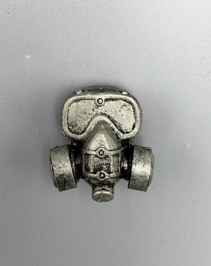 Respirator Gas Mask Magnet, Hand Painted Resin Sculpture