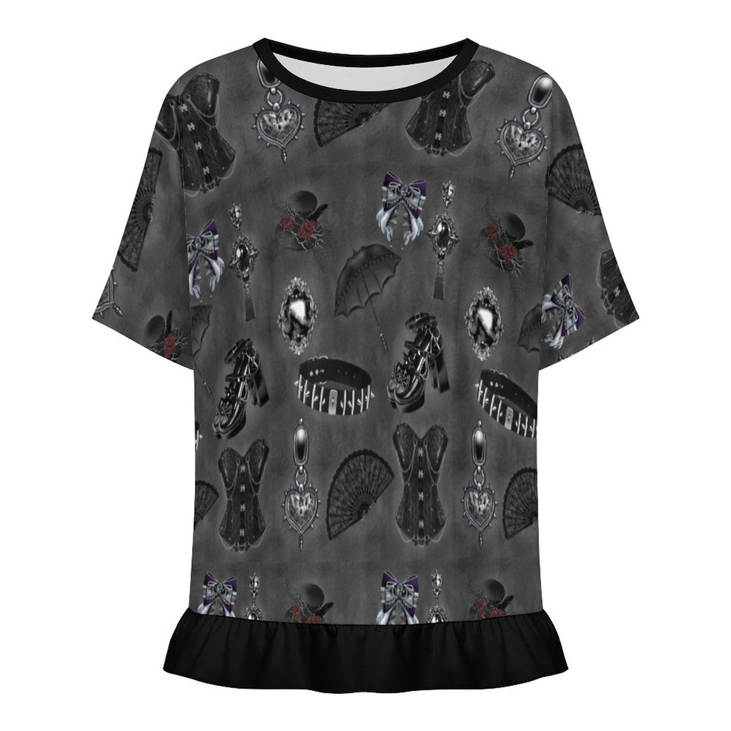 Midnight Heirloom Ruffle Play Tee