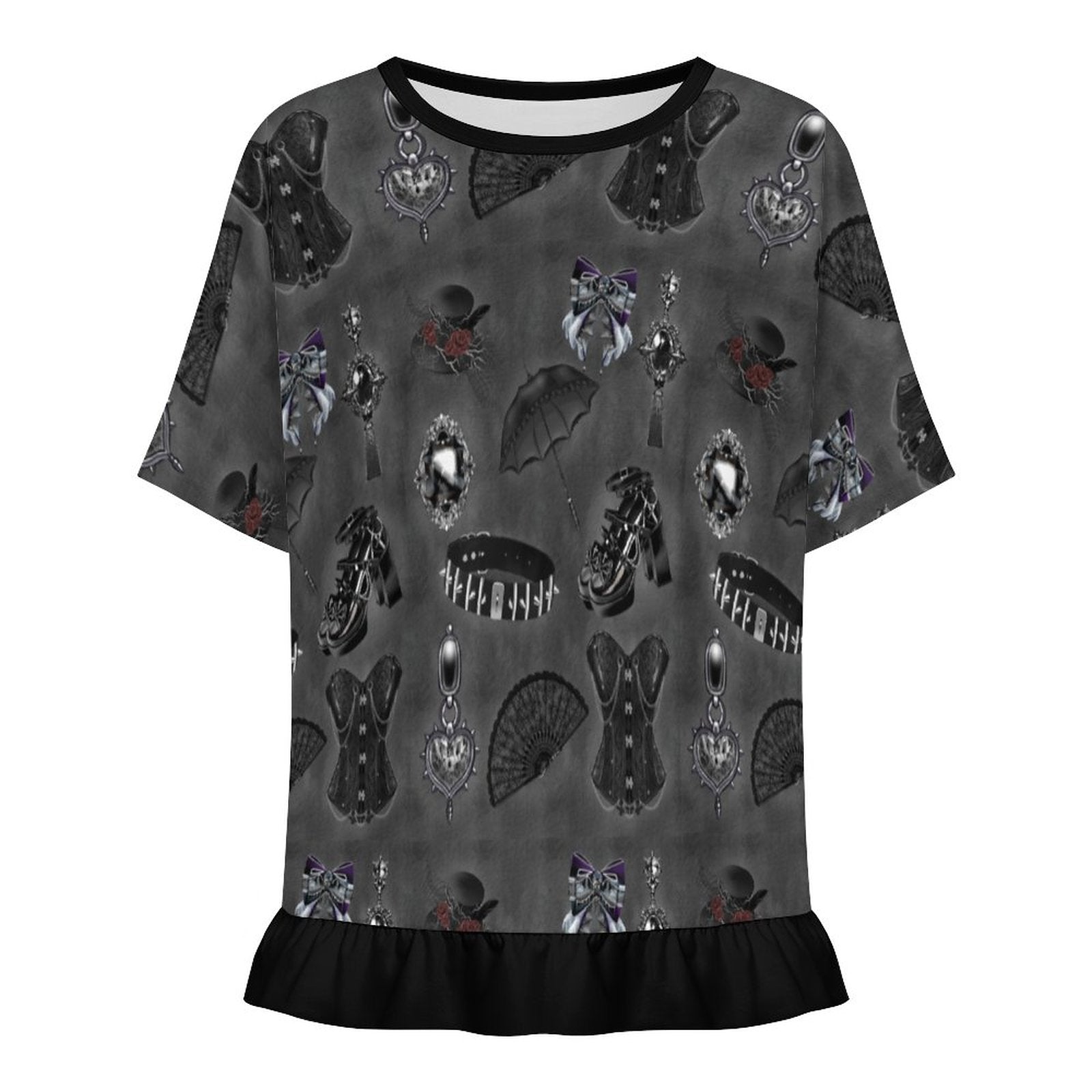 Midnight Heirloom Ruffle Play Tee