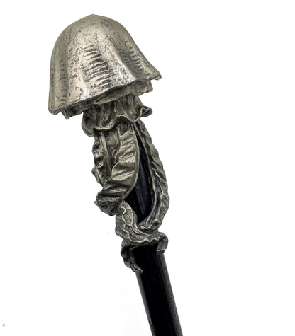 Jellyfish Cane, Hand Sculpted Nautical Walking Stick