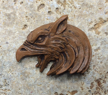 Griffin Magnet, Hand Painted Resin Sculpture | Mythic Fantasy Decor