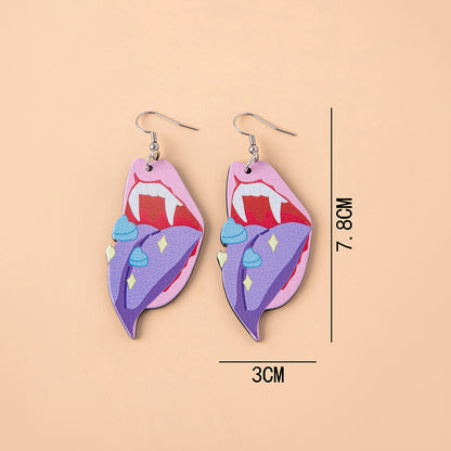 Demon Tongue Pastel Goth Earrings (Options) - Shadow Threadz Crypt