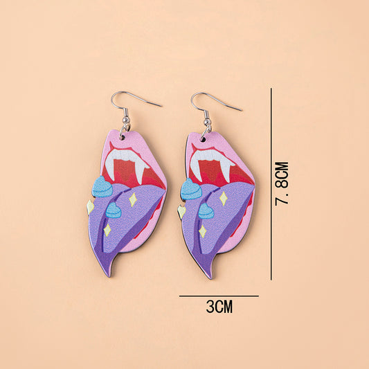 Demon Tongue Pastel Goth Earrings (Options) - Shadow Threadz Crypt