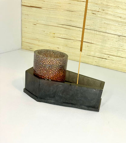 Resin Coffin Votive Holder & Incense Burner