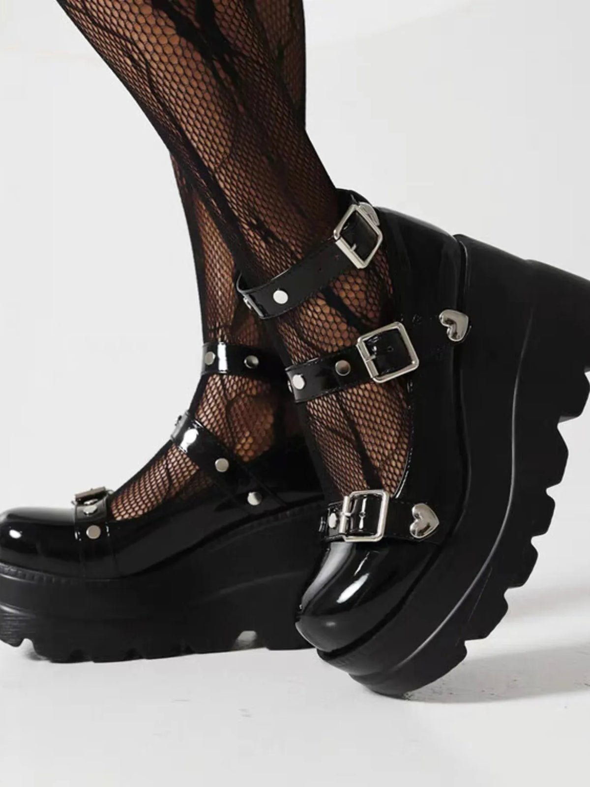Triple Threat Platform Mary Janes