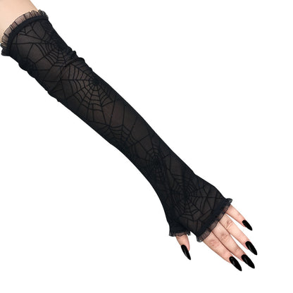 Web of Shadows Fingerless Gloves - Shadow Threadz Crypt