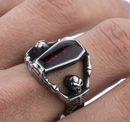 Bloodcrypt Coffin Ring - Shadow Threadz Crypt