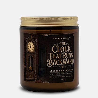 Clock That Runs Backward Candle 9oz