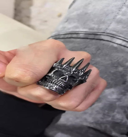 Crowned Reaper Ring - Shadow Threadz Crypt