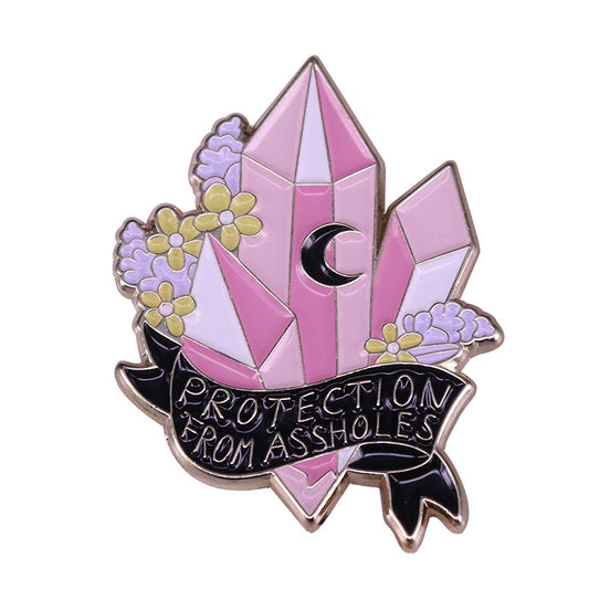 Lunar Ward Enamel Pin - Shadow Threadz Crypt