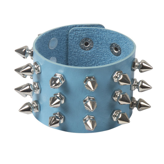 Deathspike Cuff Leather Bracelet - Shadow Threadz Crypt