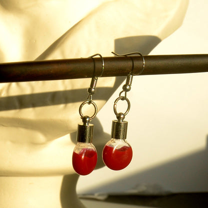 Thirsty Little Vials Earrings - Shadow Threadz Crypt