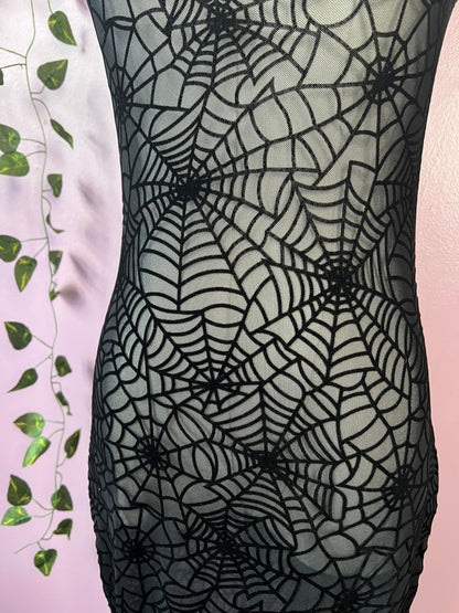 Widow’s Web Hourglass Maxi Dress
