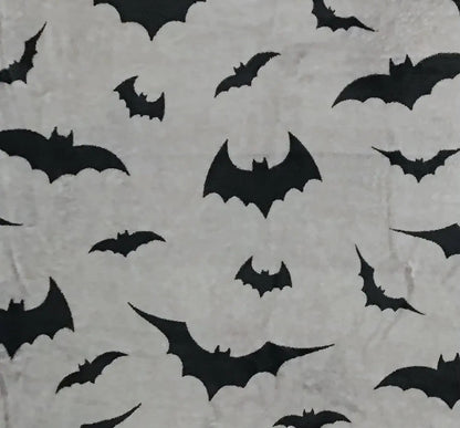 Twilight Veil Velvet Bat Flannel Blanket - Shadow Threadz Crypt