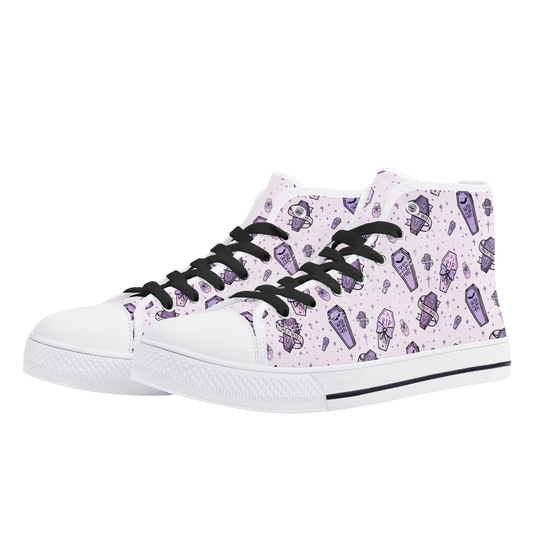 Pastel Pretty Dead Unisex Canvas High Tops
