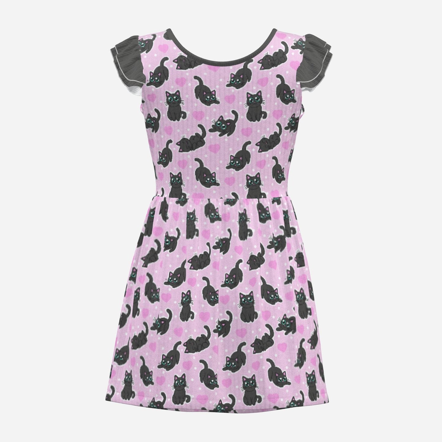 Midnight Meow Playsuit Dress