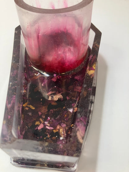 Resin Coffin Votive Holder & Incense Burner