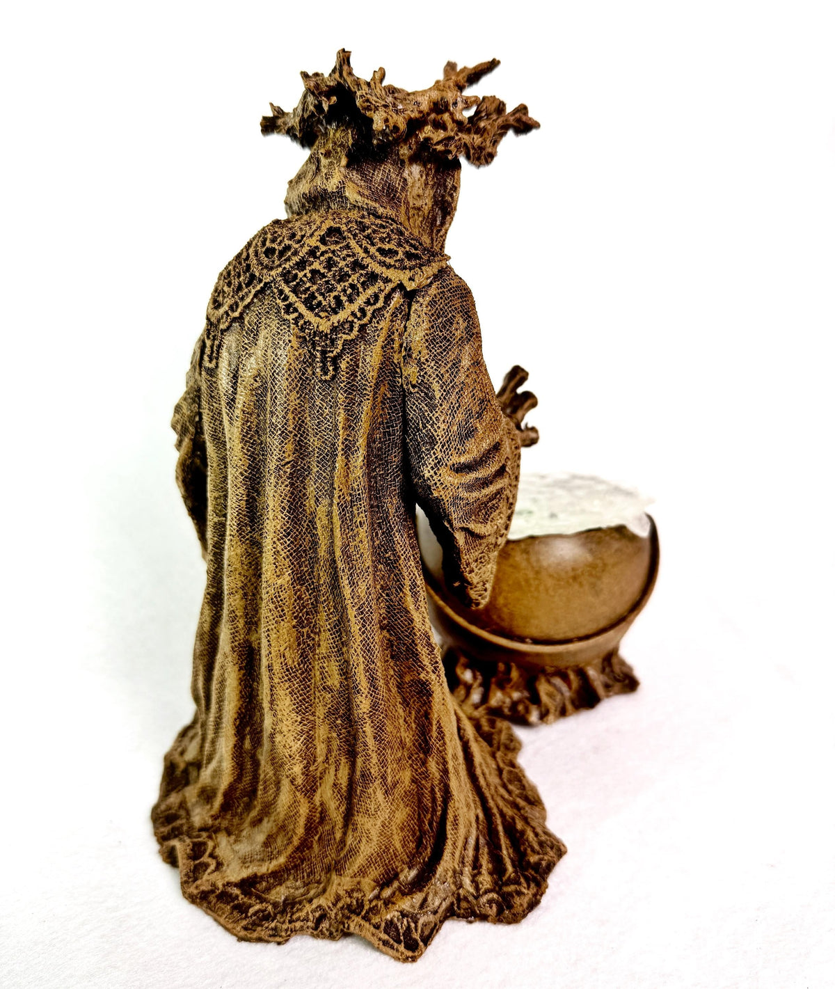 Gryla the Witch Statue, Hand Painted Resin Sculpture | Rustic Folklore
