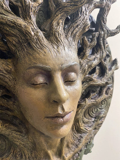 Dryad Bust Wall Plaque