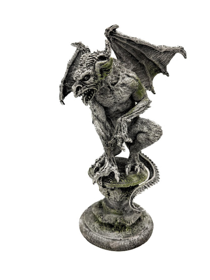Gargoyle Statue, Hand Painted Resin | Legendary Medieval