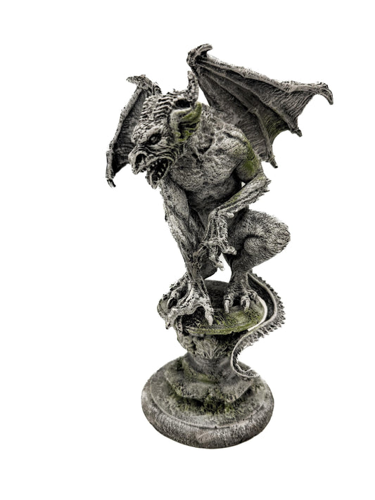 Gargoyle Statue, Hand Painted Resin | Legendary Medieval