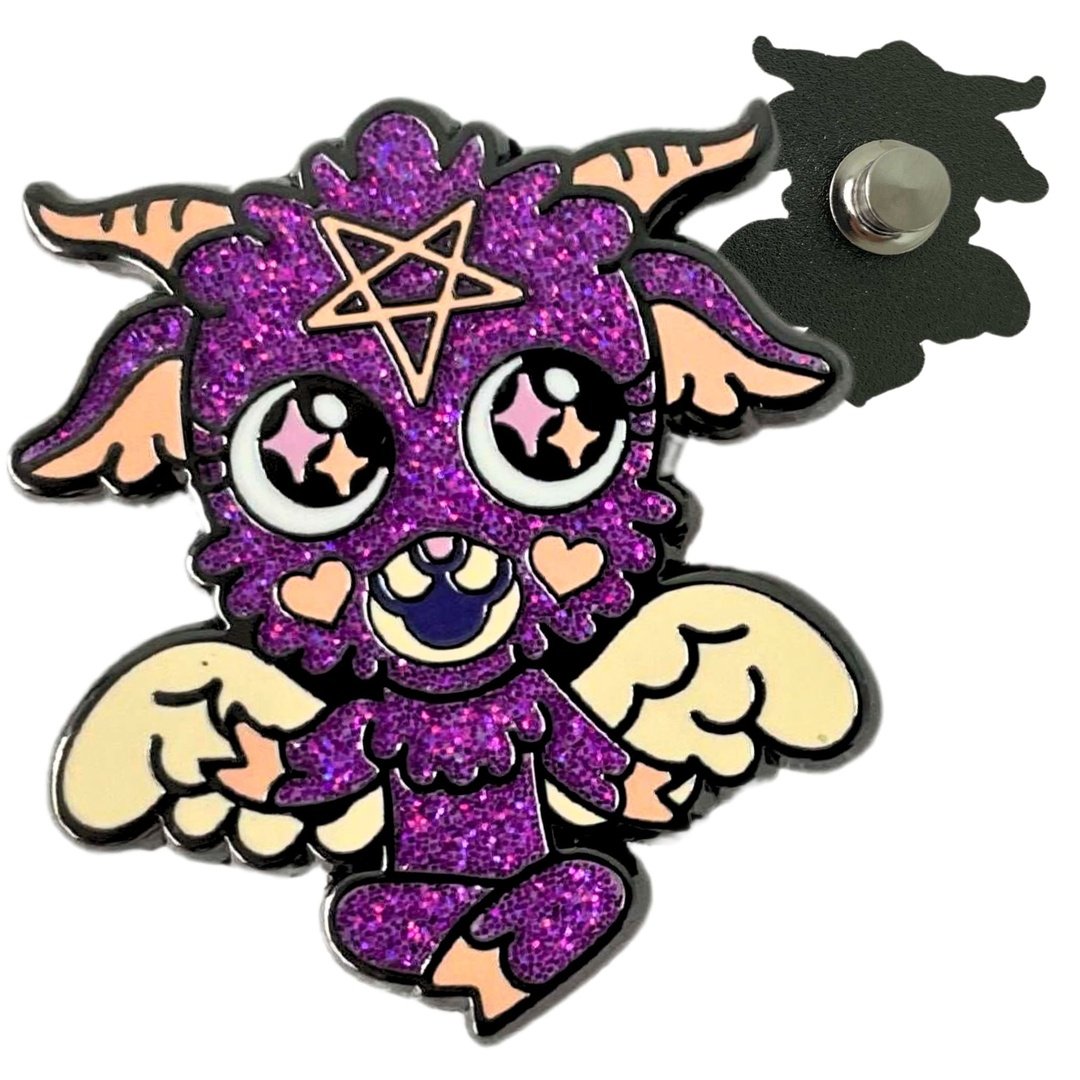 Cute and Baby Baphomet Socks and Pins Gift Pack
