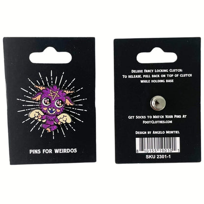 Cute and Baby Baphomet Socks and Pins Gift Pack