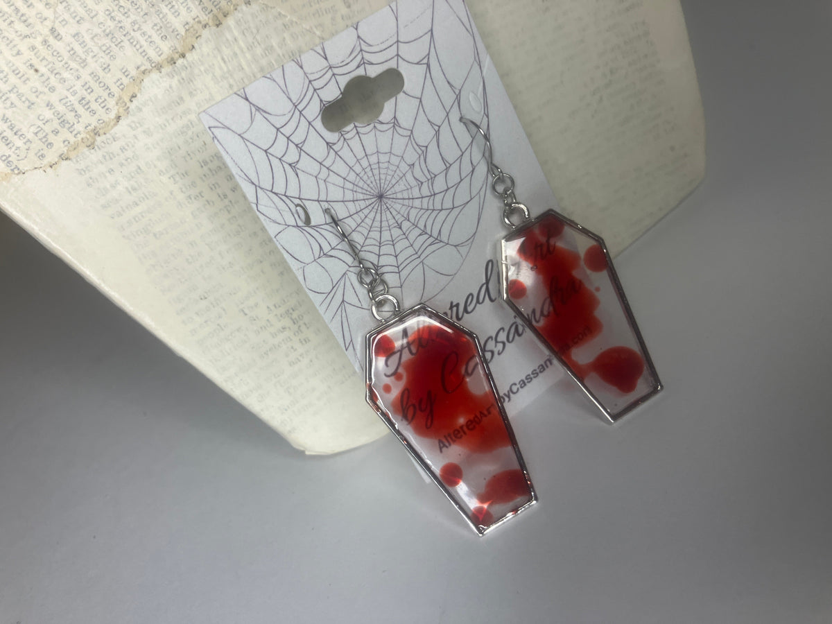Gothic Coffin Bezel Resin Jewelry