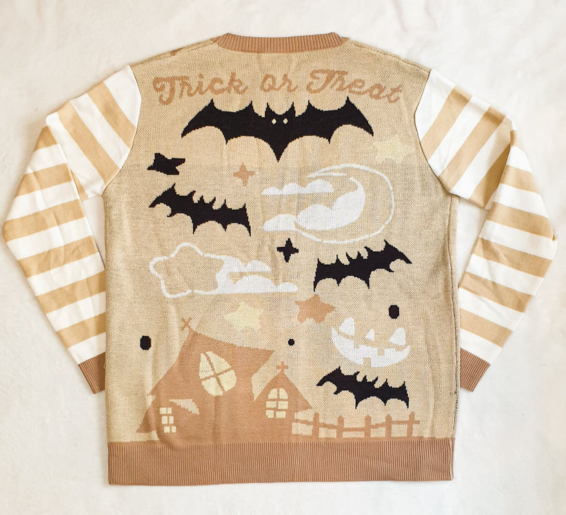 Haunted Night Oversize Cardigan - Shadow Threadz Crypt