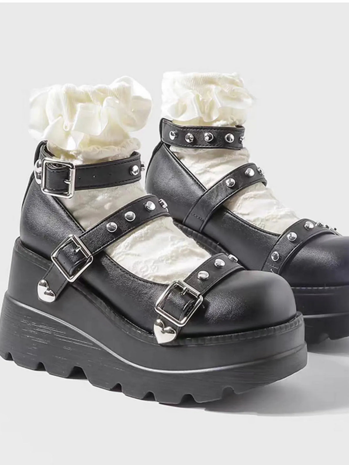 Triple Threat Platform Mary Janes