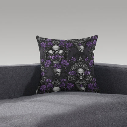 Skullpetal Dreams Short Plush Pillow - Shadow Threadz Crypt