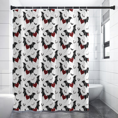 Batroom Bliss Shower curtain - Shadow Threadz Crypt