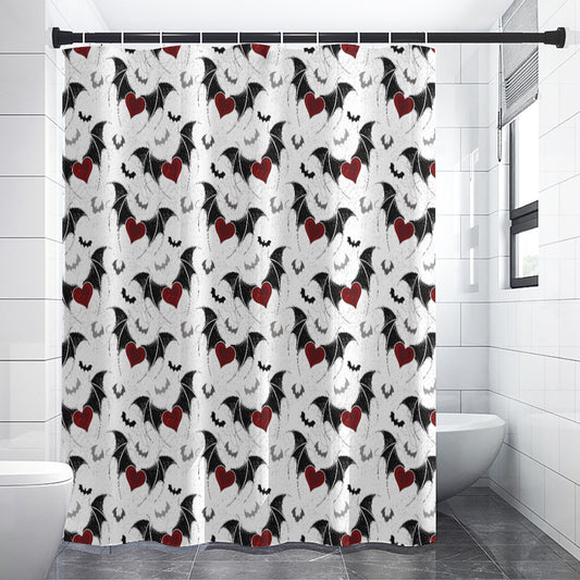 Batroom Bliss Shower curtain - Shadow Threadz Crypt