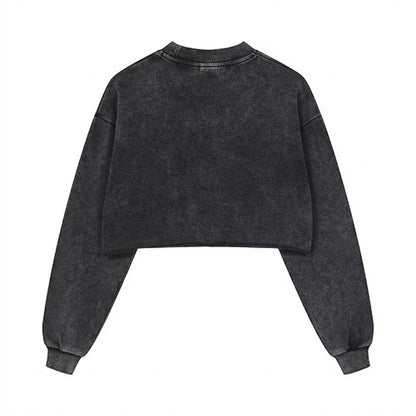 Mommy's Boy Cropped Cotton Hoodie - Shadow Threadz Crypt