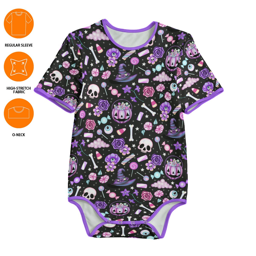 Witchy Treats Short Sleeve CuddleSuit - Shadow Threadz Crypt