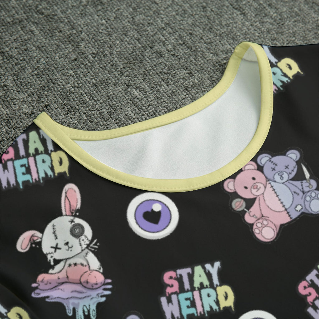 Stay Weird Plushies Short Sleeve CuddleSuit - Shadow Threadz Crypt